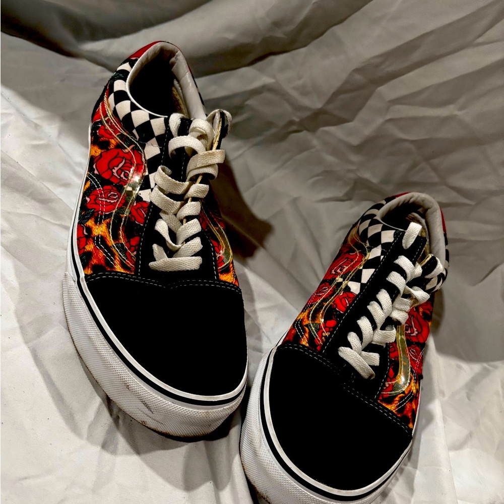 Vans Old Skool floral and leopard print skate shoes